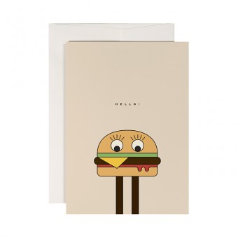 redfries burgerman – Klappkarte DIN A6 mit Umschlag, 3 Stück