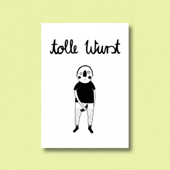 Postkarte Tolle Wurst ✿ Jenne Grassmann