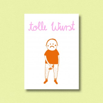 Postkarte Tolle Wurst ✿ Jenne Grassmann