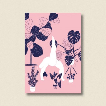 Postkarte Yoga Gurl ✿ Jenne Grassmann
