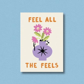 Postkarte Feel all the feels ✿ Jenne Grassmann
