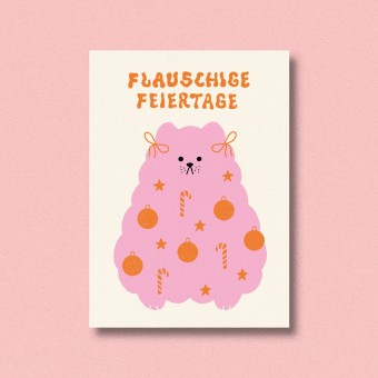 Postkarte flauschige Feiertage ✿ Jenne Grassmann