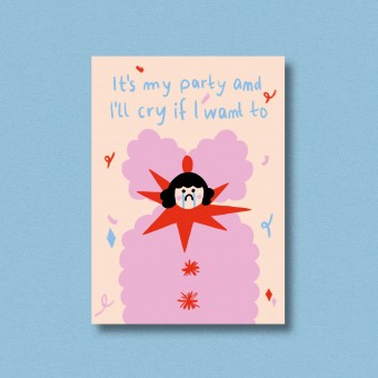 Postkarte it's my party ✿ Jenne Grassmann