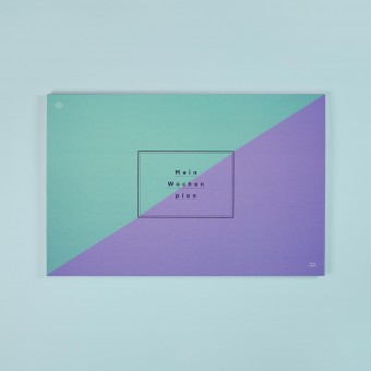 Wochenplaner mit Umschlag / Nr. 09 – mint & flieder / frau rippe