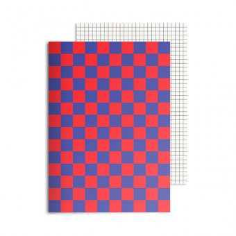 redfries checkered mars – 2 Stück Notizhefte DIN A5