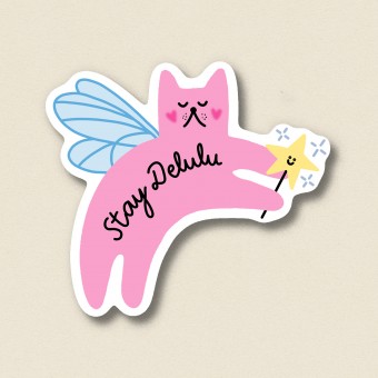 Sticker stay delulu ✿ Jenne Grassmann