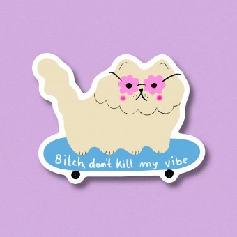 Sticker don't kill my vibe ✿ Jenne Grassmann