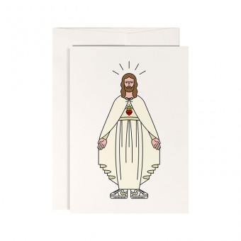 redfries hello jesus – 4 Stück Grußkarten Weihnachten, Kommunion, Firmung