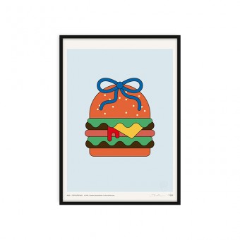 redfries cheeseburger – Kunstdruck DIN A3