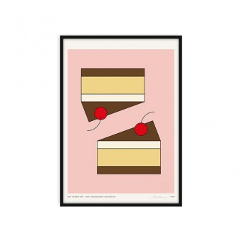 redfries drunken cake – Kunstdruck DIN A3
