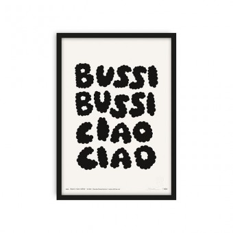 redfries bussi ciao white – Kunstdruck DIN A4