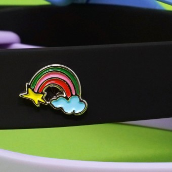 Regenbogen Hundehalsband Anhänger - PawPopz