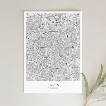 Paris als hochwertiges Poster im skandinavischen Stil von Skanemarie