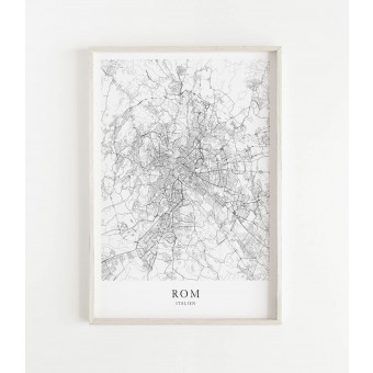 Karte ROM Italien als Print von Skanemarie