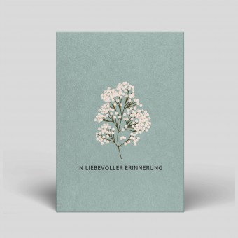 Postkarte Trauer - In liebevoller Erinnerung - Nr. 118 - Naturbedacht