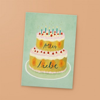 franzizo Postkarte »Alles Liebe«
