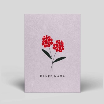 Postkarte - Danke Mama - Nr. 125 - Naturbedacht