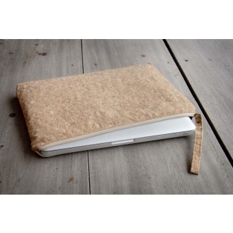 Laptop-Hülle 13 "- 14 " Zoll aus Kork, Klassisch - Natur, Vegan, nachhaltige Laptop Tasche BY COPALA
