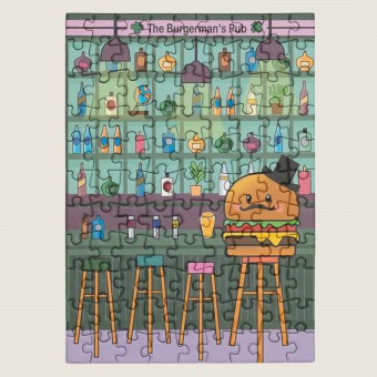 SUNSHINE PUZZLES Mini Puzzle "BURGERMAN'S PUB"
