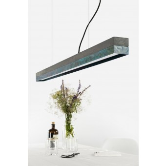 GANTlights - Beton Hängeleuchte [C1]dark/oxid Lampe Oxidiertes Kupfer minimalistisch