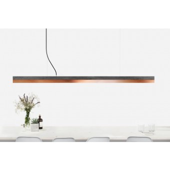 GANTlights - Beton Hängeleuchte [C3]dark/copper Lampe Kupfer minimalistisch
