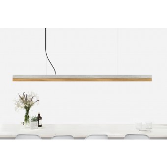 GANTlights - Beton Hängeleuchte [C3]oak Lampe Eichenholz minimalistisch