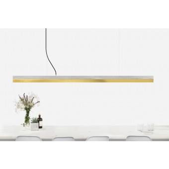 GANTlights - Beton Hängeleuchte [C3]brass Lampe Messing minimalistisch