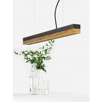 GANTlights - Beton Hängeleuchte [C2]dark/oak Lampe Eichenholz minimalistisch