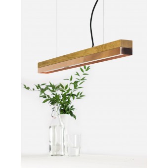 GANTlights - [C2o]copper Pendelleuchte Eichenholz und Kupfer klein