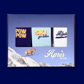 3-PACK SOCKEN POW POW, SKI YA LATER, ALPINE - No Bad Days Club