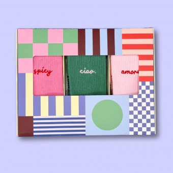 3-PACK SOCKEN SPICY, CIAO., AMORE - No Bad Days Club