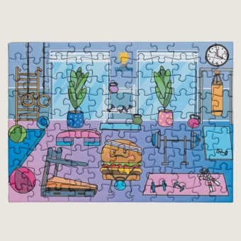 SUNSHINE PUZZLES Mini Puzzle "AT THE GYM"