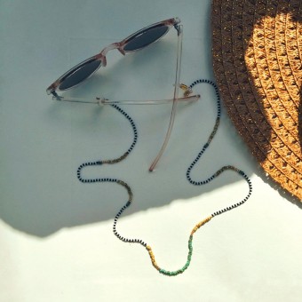 IDA PING JEWELRY // Brillenkette aus Miyuki Glasperlen // Savanna