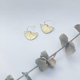 IDA PING Jewelry // Ohrringe Messing - Lemon Twist