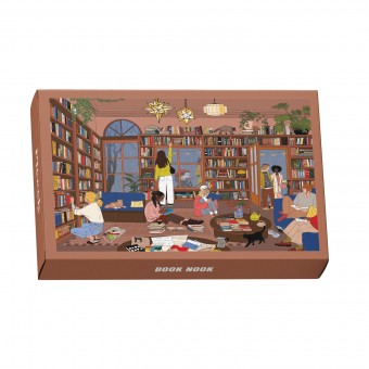 Piecely Book Nook Minipuzzle, 99 Teile
