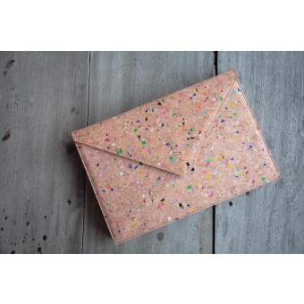 Gefütterte 15–16 Zoll Kork Laptoptasche | Nachhaltige vegane Laptop Hülle - MacBook Air/Pro, Farbakzenten BY COPALA