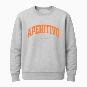 aperitivo sweater - heather grey - larrys fashion