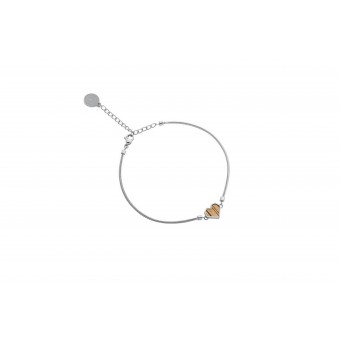 BeWooden Armband mit Holzdetail - Motiv Herz - "Lini Bracelet Heart"