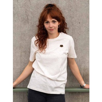 Stadtliebe® | München T-Shirt mit gestickter „Brezel“ Mandarin 100% Bio-Baumwolle
