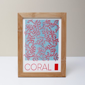 Handsignierte A5 Risographie "Coral" [umweltfreundlicher Artprint]