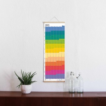 Wandkalender 2023 „Regenbogen“ | Das Original von Wi-La-No | 100 % Recyclingpapier | Limited Edition