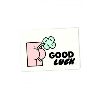 Klappkarte Good Luck – Brunhilda