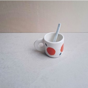 Skelini - handgemachte Espresso Tasse aus Porzellan