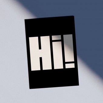 Love is the new black - Postkarte "Hi" 
