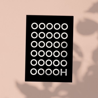Love is the new black - Postkarte "Oooooooooooh"