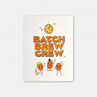 Riso-Poster Batch Brew Crew – Brunhilda