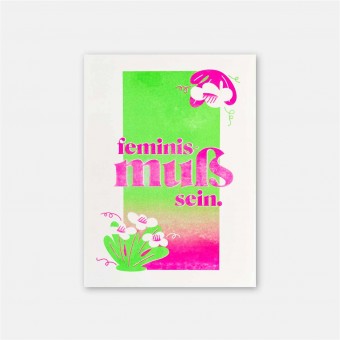 Riso-Poster Feminis-muẞ – Brunhilda 