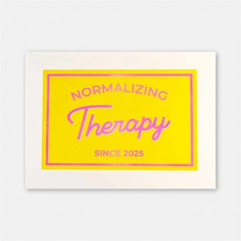 Riso-Poster Therapie Normalisieren – Brunhilda