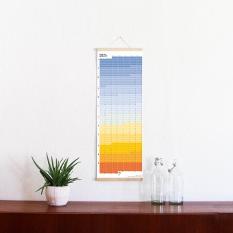 Wandkalender 2025 „Blue Hour“ Jahresplaner | Limited Edition | 100% Recyclingpapier | Deutsch-Englisch