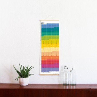 Wandkalender 2025 „Regenbogen“ Jahresplaner | Limited Edition | 100% Recyclingpapier | Deutsch-Englisch